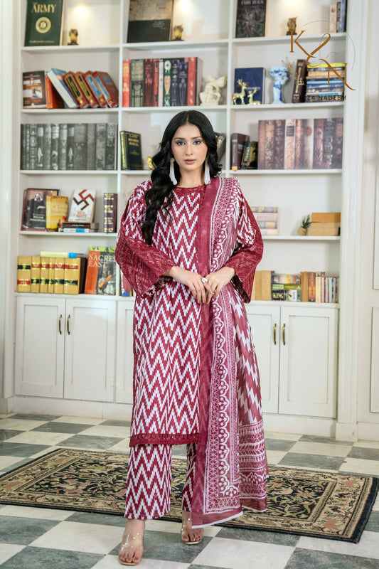 Cocoa Dusk 3PC Kinza Nadeem