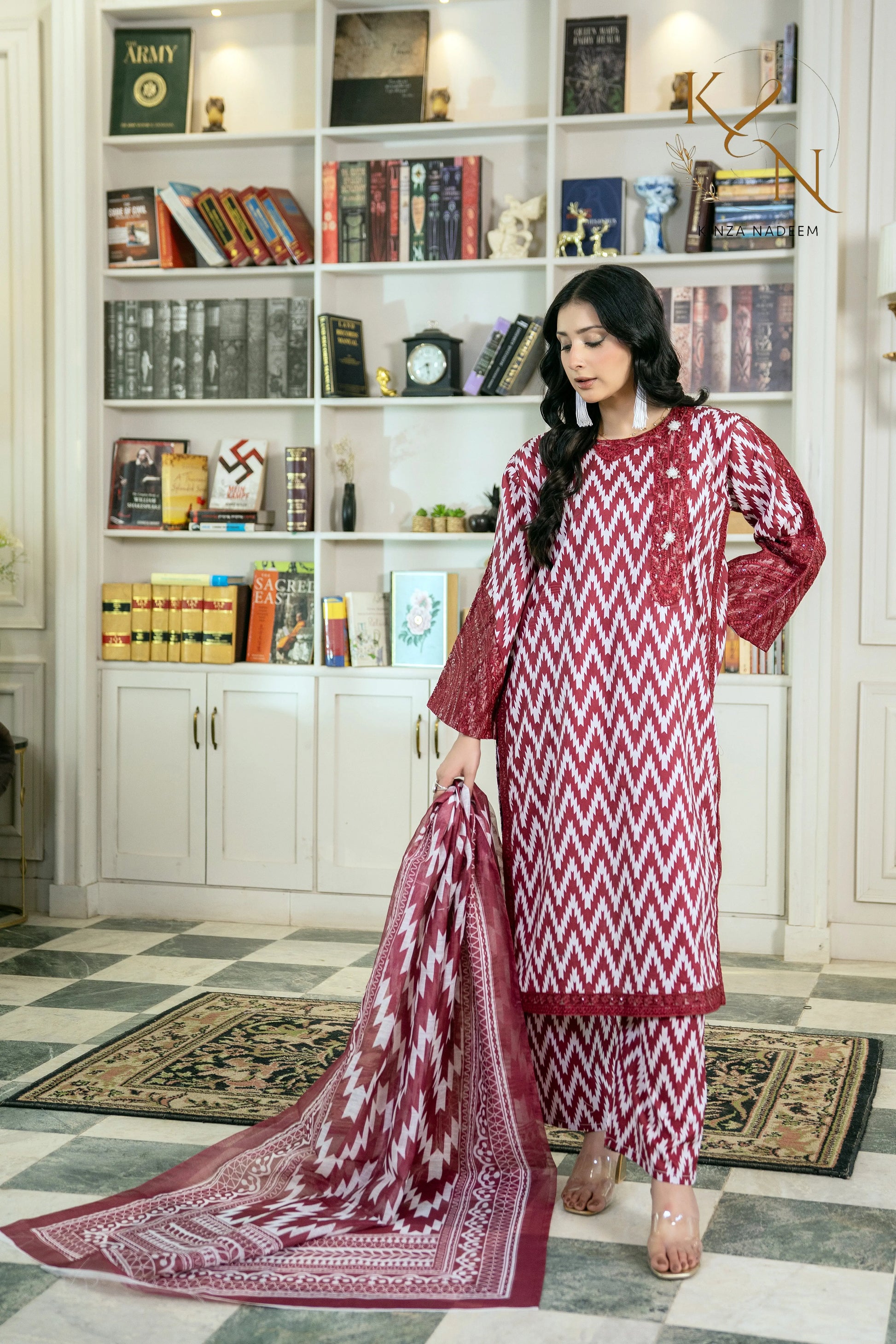 Cocoa Dusk 3PC Kinza Nadeem