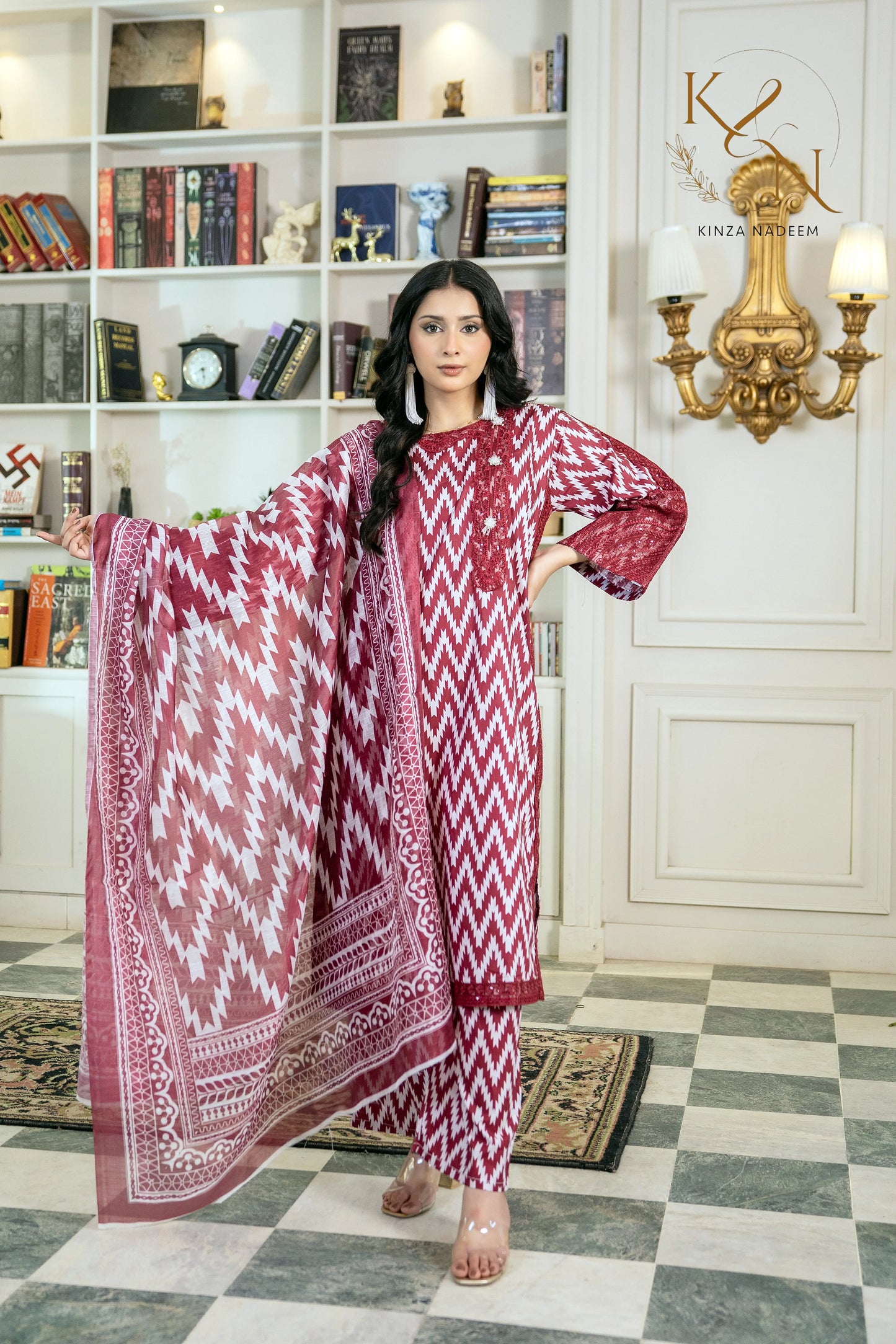 Cocoa Dusk 3PC Kinza Nadeem