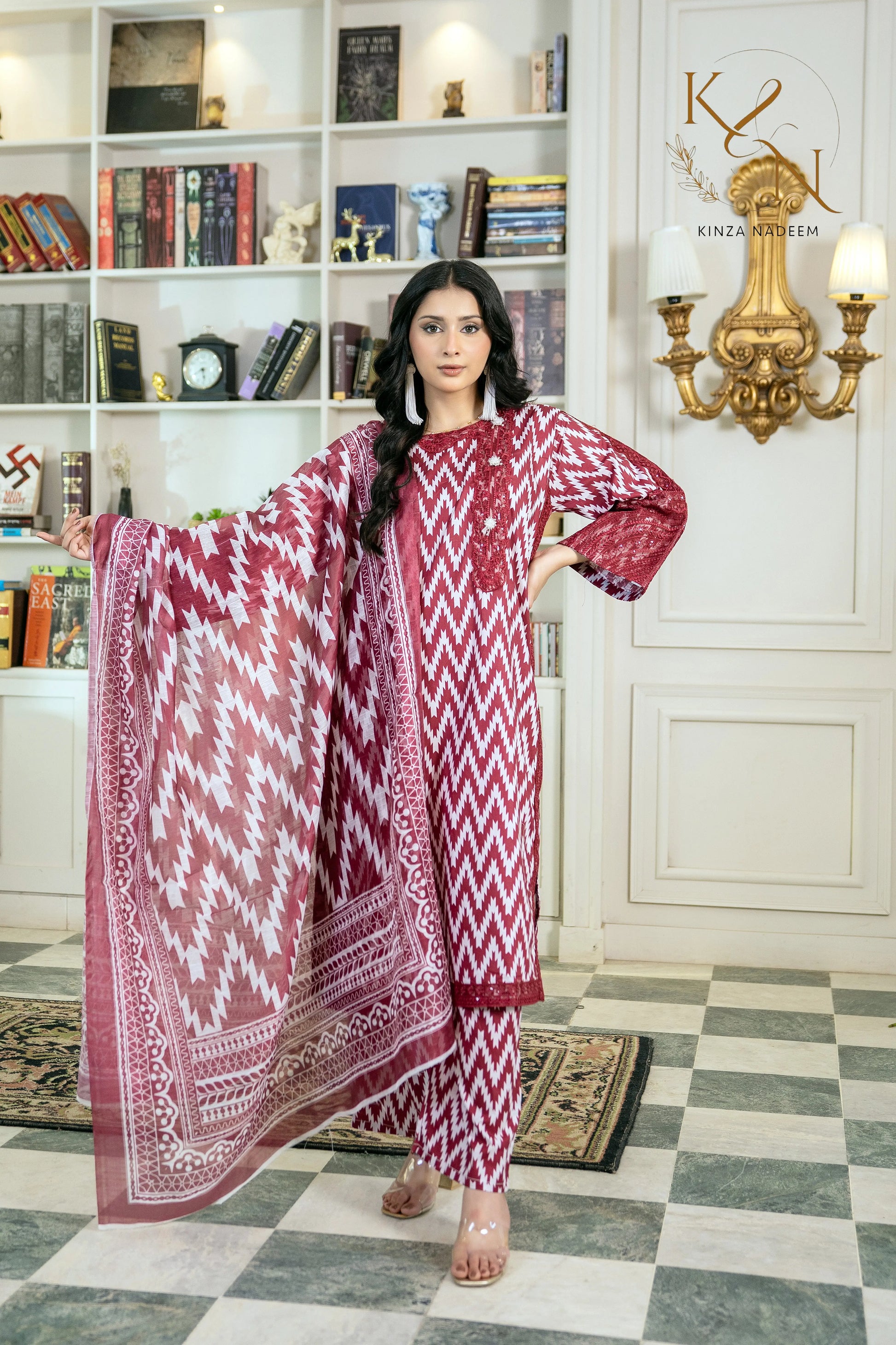 Cocoa Dusk 3PC Kinza Nadeem