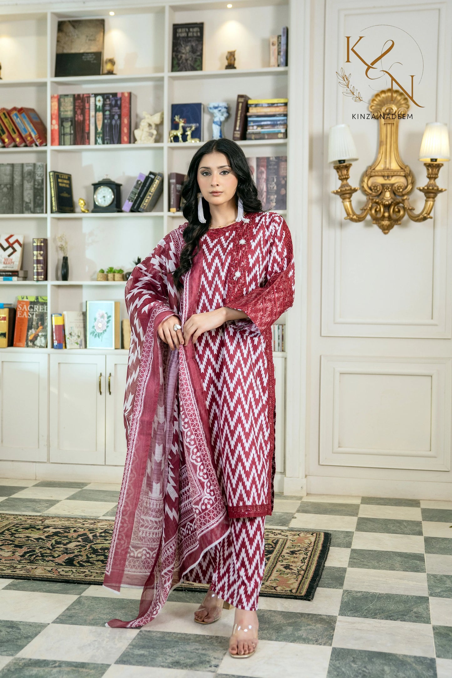 Cocoa Dusk 3PC Kinza Nadeem