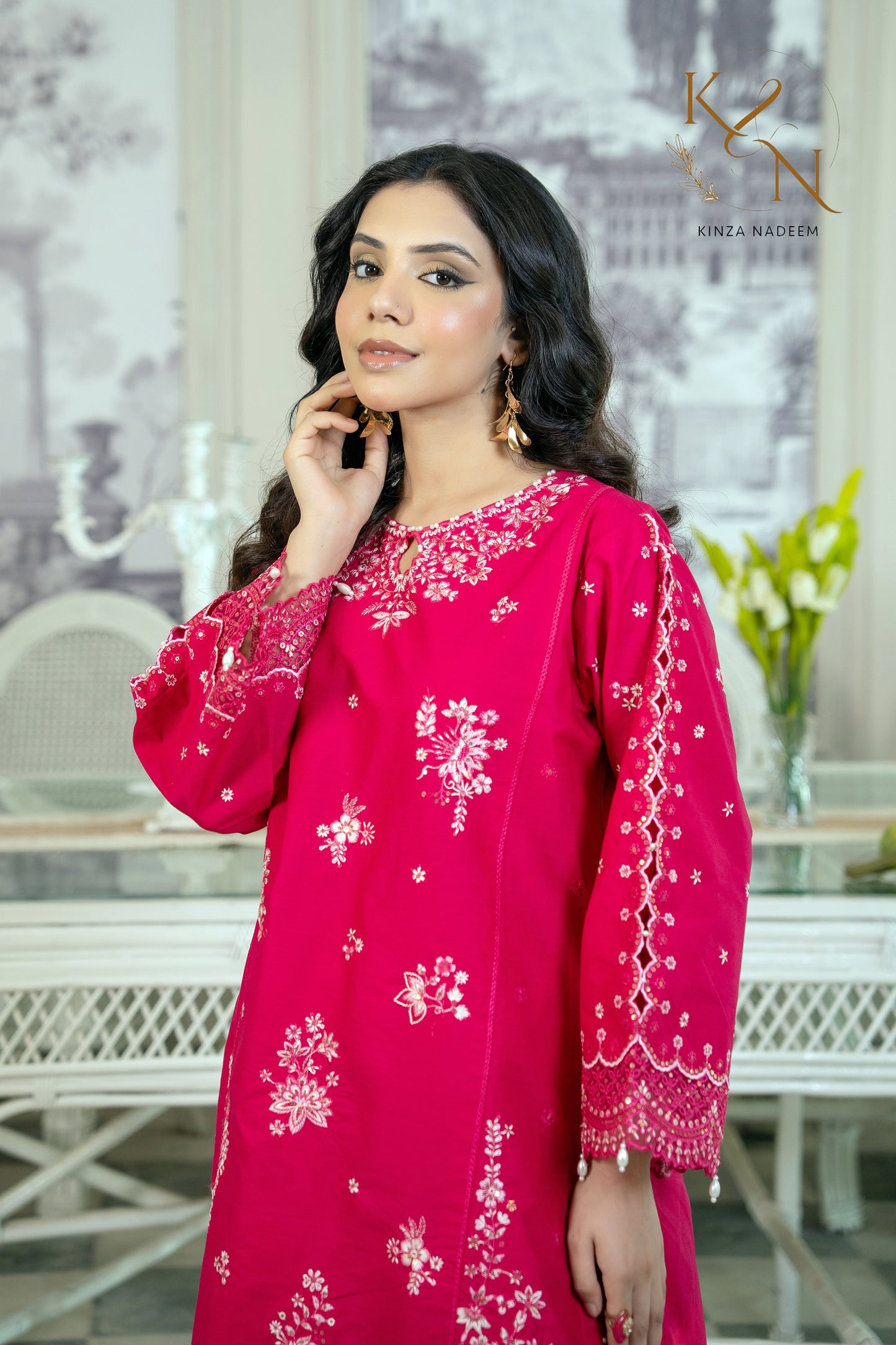 Scarlet Bloom 2PC Kinza Nadeem