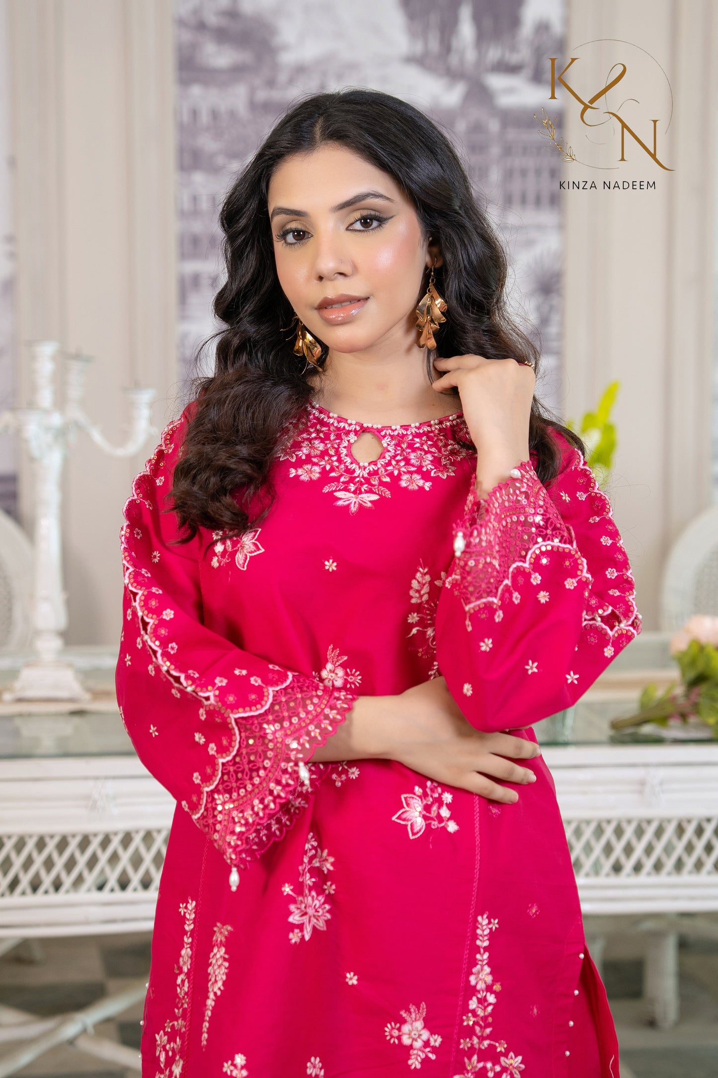 Scarlet Bloom 2PC Kinza Nadeem