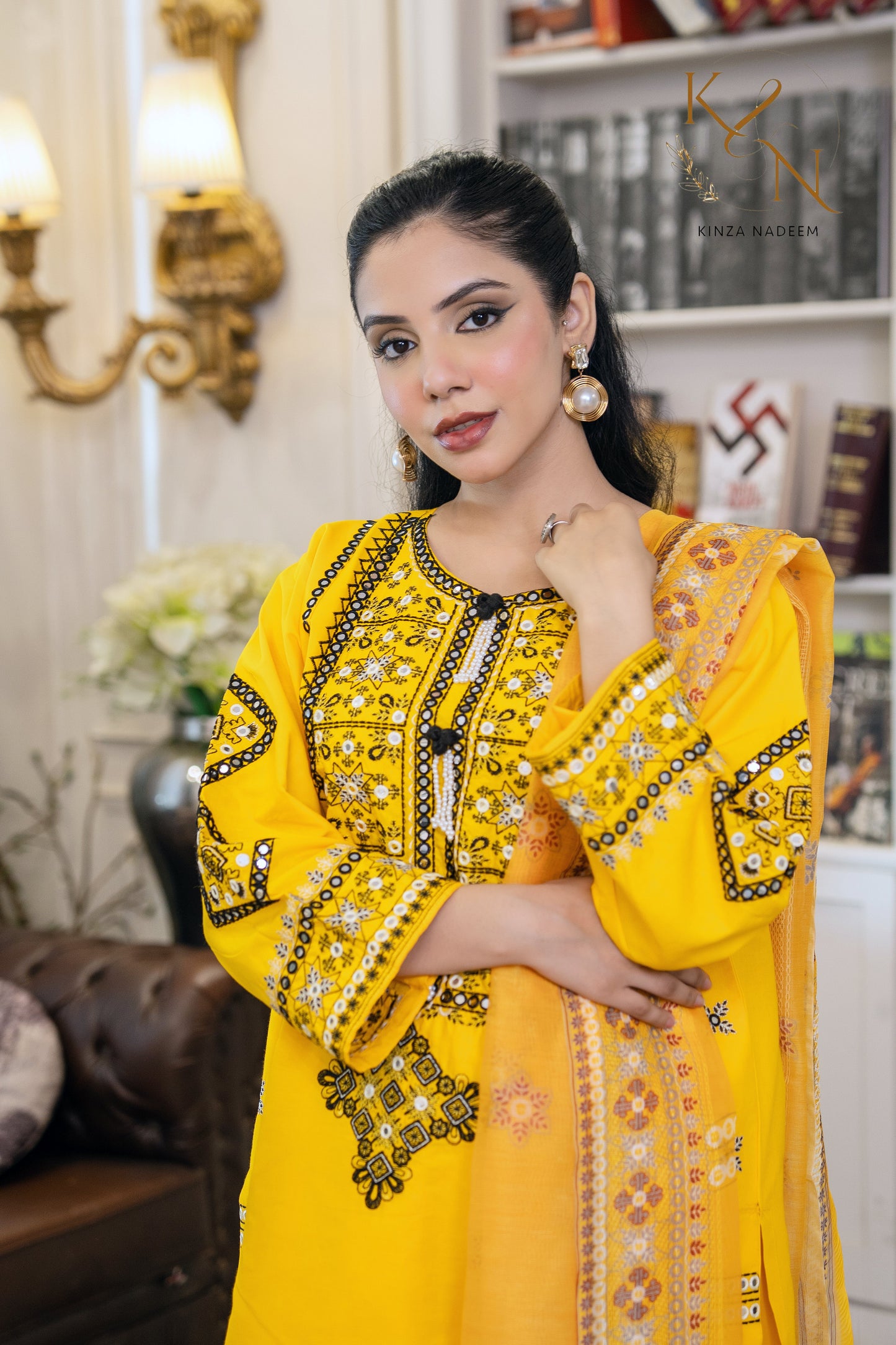 Golden Saffron 2PC Kinza Nadeem