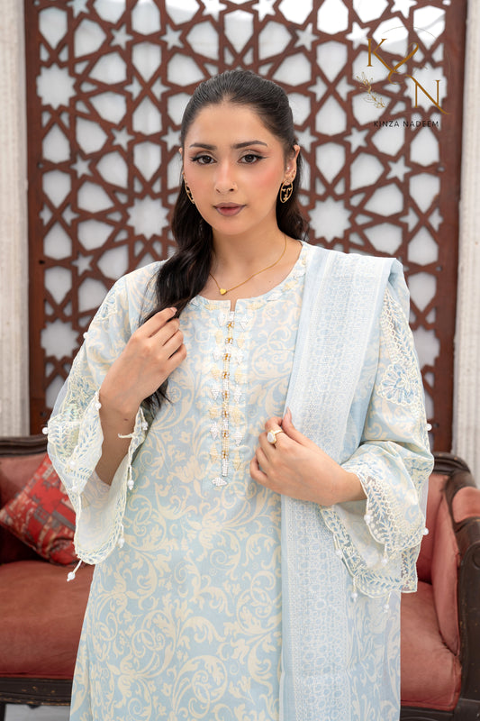 Pearl Mist 3PC Kinza Nadeem