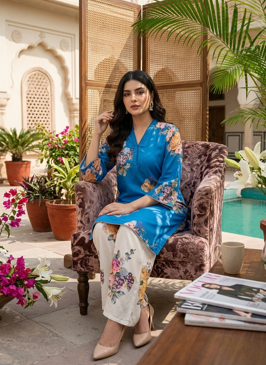 Ayra Bloom — 2Pc Printed Co-Ord Set Kinza Nadeem