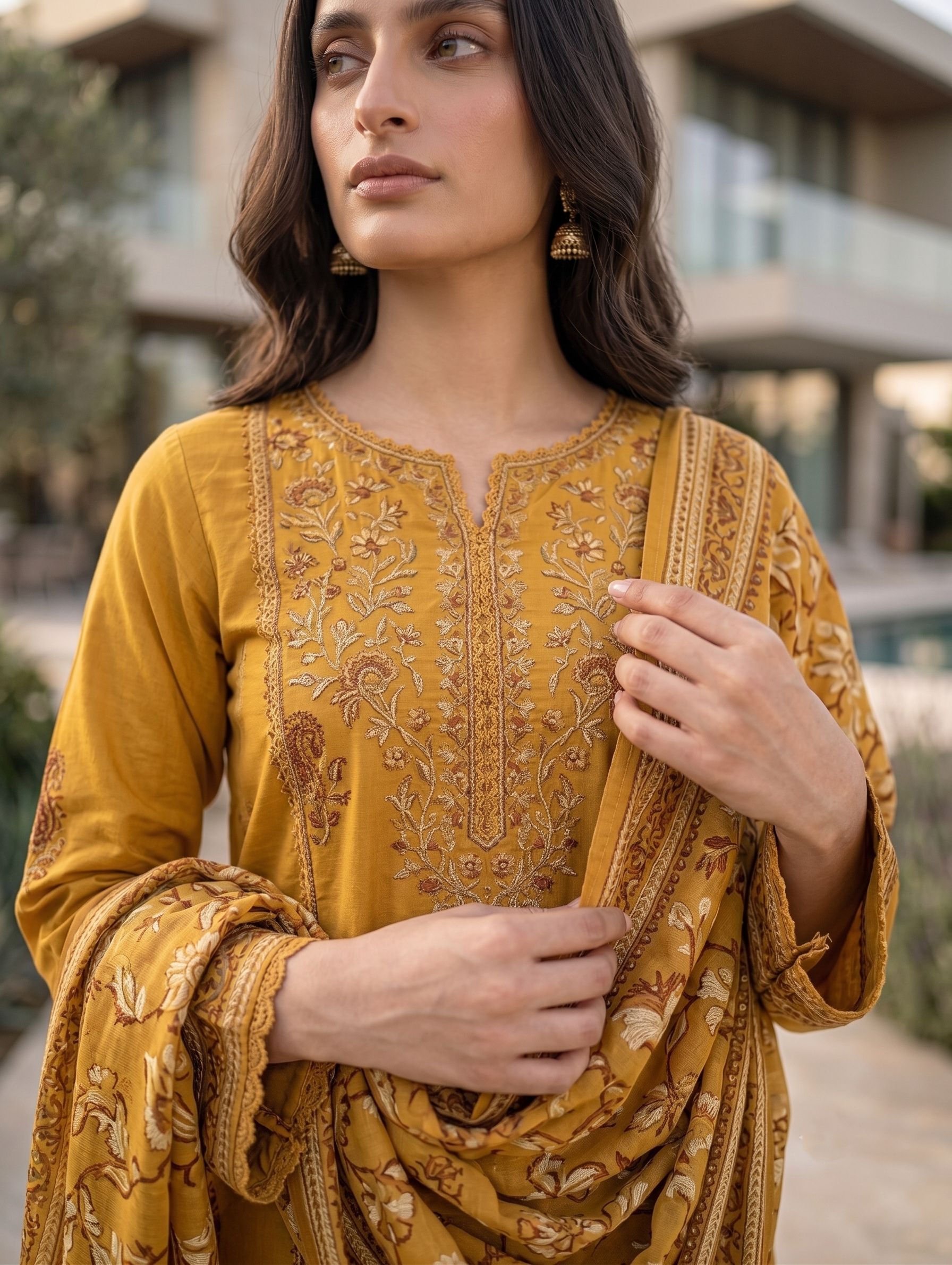 Zareen Paisley — 3Pc Embroidered Lawn Suit Kinzanadeem