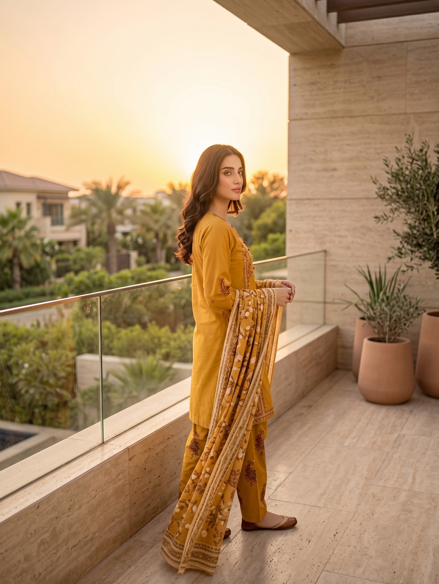 Zareen Paisley — 3Pc Embroidered Lawn Suit Kinzanadeem